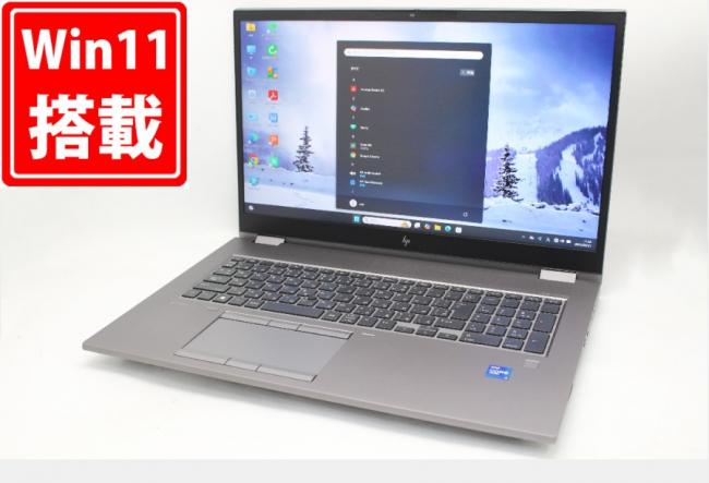 ゲーミングPC  1138時間 中古美品 4K対応 17.3型 HP Zbook Fury 17G8 Windows11 8コア 第11世代 i7-11850H 64GB NVMe 2TB-SSD NVIDIA RTX 3000 Laptop カメラ 無線Wi-Fi6 Office付き 中古パソコン