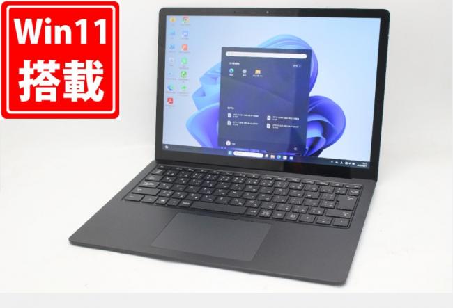 充放電回数68回  304時間 中古美品 2K対応 タッチ 13.5型 Microsoft Surface Laptop3 Windows11 第10世代 i5-1035G7 8GB NVMe 256GB-SSD カメラ 無線Wi-Fi6 Office付き 中古パソコン 管:1817m