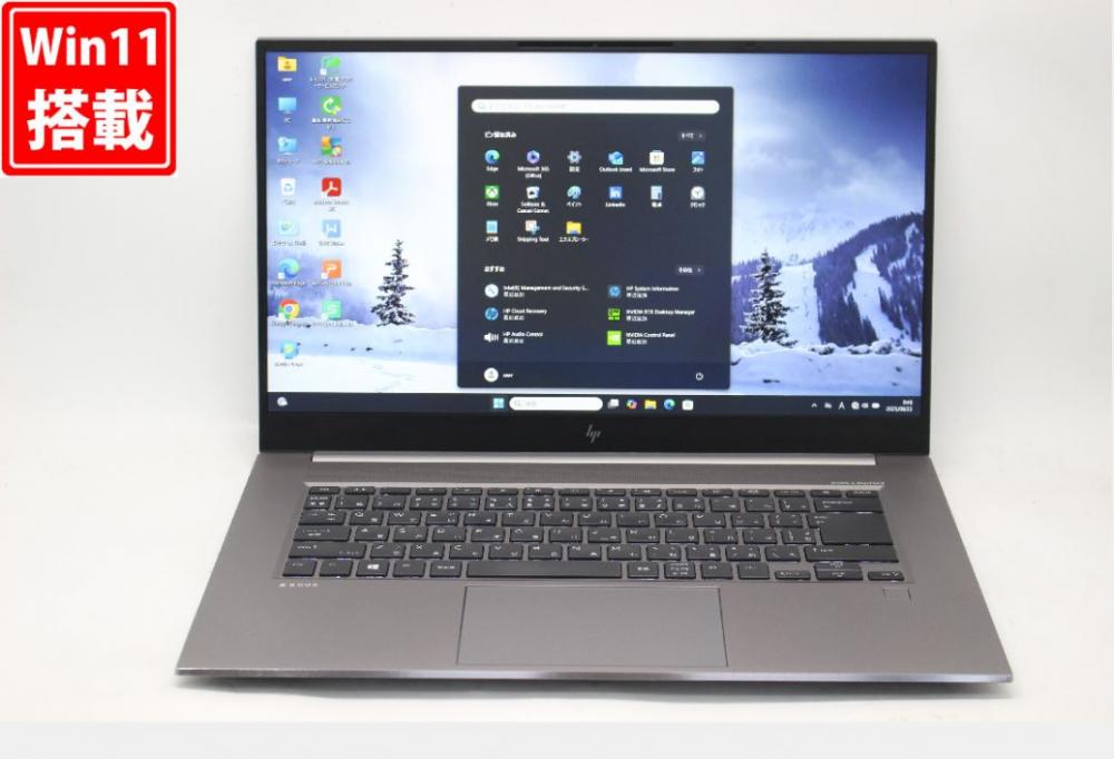 ゲーミングPC  中古美品 フルHD 15.6型 HP ZBook Studio 15.6inch G8 Windows11 8コア 第11世代 i7-11850H 32GB NVMe 1TB-SSD NVIDIA RTX A2000 カメラ 無線Wi-Fi6 Office付き 中古パソコン 管:0