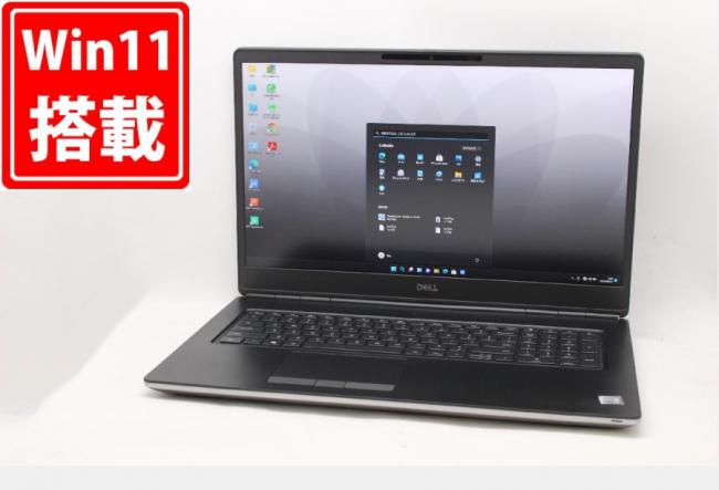 ゲーミングPC  中古良品 フルHD 17.3型 DELL Precision 7750 Windows11 10世代 i7-10850H 32GB NVMe 512GB-SSD Nvidia Quadro RTX 3000 カメラ 無線Wi-Fi6 Office付 中古パソコン 管:1401m