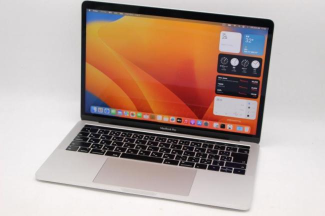 中古 2K対応 13.3型 Apple MacBook Pro 2019 A1989 (TouchBar) macOS Ventura(正規Win11追加可) 八世代 i7-8569u 16GB NVMe 512GB-SSD カメラ 無線 中古パソコン