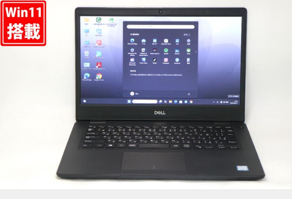 中古美品 14型 DELL Latitude 3400 Windows11 第8世代 i5-8265U 8GB NVMe 512GB-SSD カメラ 無線 Office付き 中古パソコン 税無 管:1734v