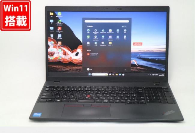 中古 フルHD 15.6型 Lenovo ThinkPad L15 Gen3 Type 21C4 Windows11 10コア 第12世代 i5-1235U 16GB NVMe 256GB-SSD カメラ 無線Wi-Fi6 Office付き 中古パソコン 管:1031v