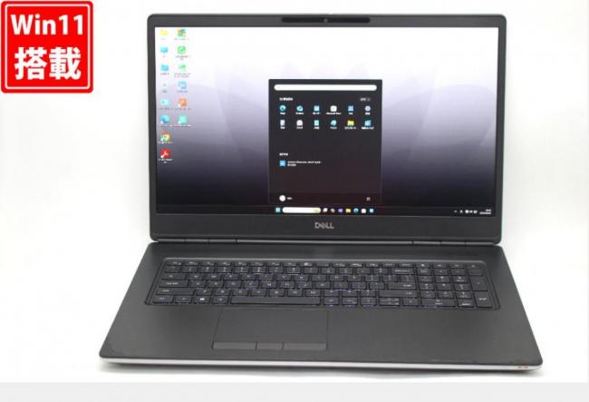 ゲーミングPC  中古 フルHD 17.3型 DELL Precision 7750 Windows11 第10世代 i7-10850H 32GB NVMe 512GB-SSD NVIDIA Quadro RTX3000 カメラ 無線Wi-Fi6 Office付き 中古パソコン 管:1706v