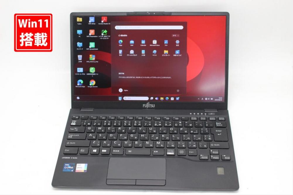 良品 フルHD 13.3型 Fujitsu LIFEBOOK U9311F Windows11 第11世代 i5-1145G7 8GB NVMe 256GB-SSD カメラ 無線Wi-Fi6 Office付き 中古パソコン 管:1830s