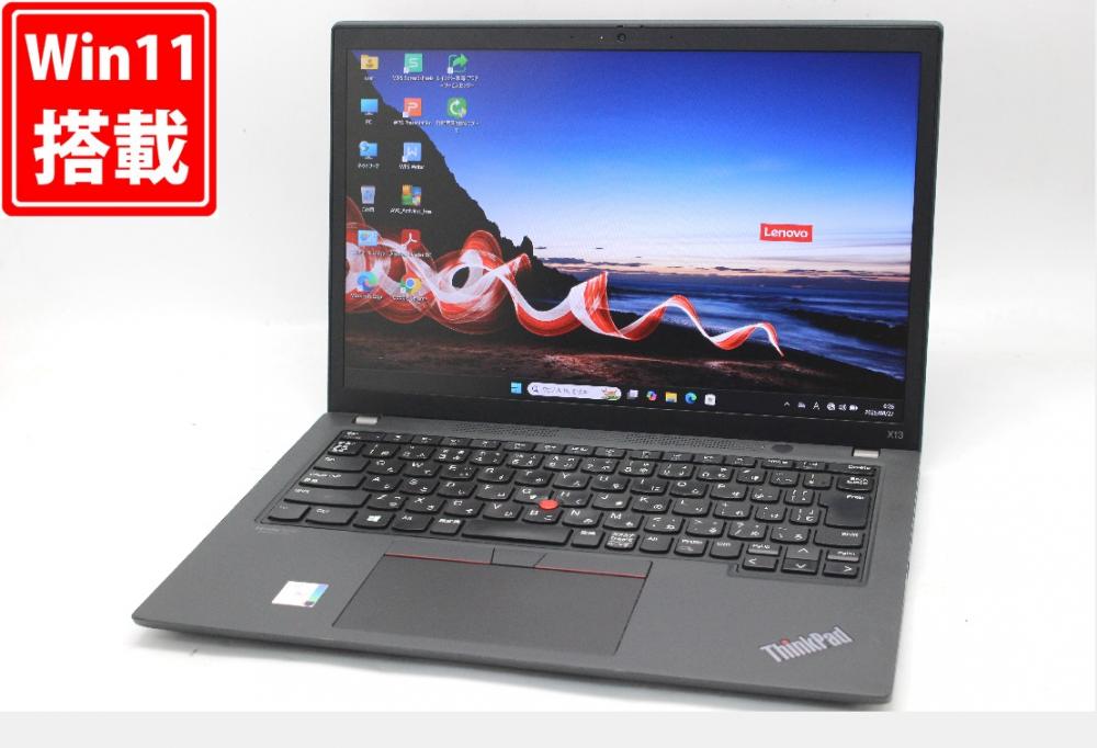 中古 フルHD対応WUXGA 13.3型 Lenovo ThnikPad X13 Gen2 Windows11 第11世代 i5-1145G7 16GB NVMe 256GB-SSD カメラ LTE 無線Wi-Fi6 Office付き 中古パソコン 管:0977w