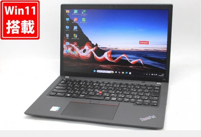 中古 フルHD対応WUXGA 13.3型 Lenovo ThnikPad X13 Gen2 Windows11 第11世代 i5-1145G7 16GB NVMe 256GB-SSD カメラ LTE 無線Wi-Fi6 Office付き 中古パソコン 管:0977w