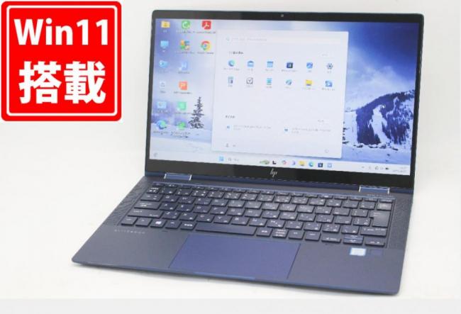 中古 フルHD タッチ 13.3型 HP Elite DragonFly 2 in 1 Windows11 第8世代 i5-8265U 8GB NVMe 256GB-SSD カメラ LTE 無線Wi-Fi6 Office付き 中古パソコン 管:1531m