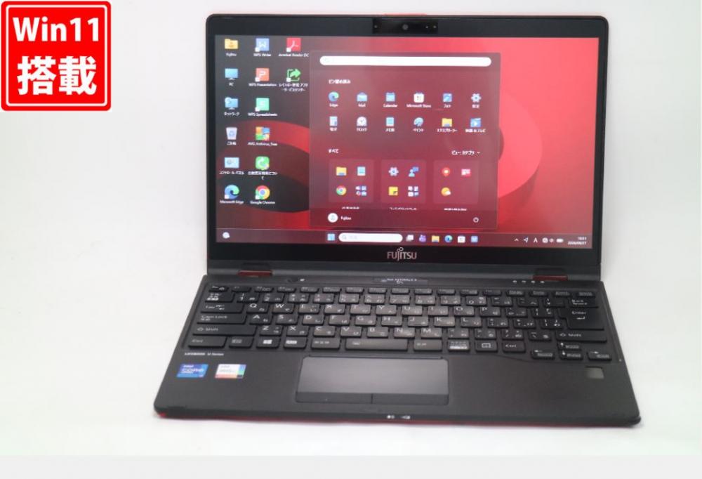 中古 フルHD タッチ 13.3型 Fujitsu LIFEBOOK U9311 Windows11 第11世代 i7-1165G7 16GB NVMe 512GB-SSD カメラ LTE 無線Wi-Fi6 Office付き 中古パソコン 管:1609v