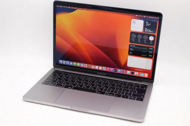 中古 2K対応 13.3型 Apple MacBook Pro 2019 A1989 (TouchBar) グレー macOS Ventura(正規Win11追加可) 八世代 i7-8569u 16GB NVMe 1TB-SSD カメラ 無線 中古パソコン