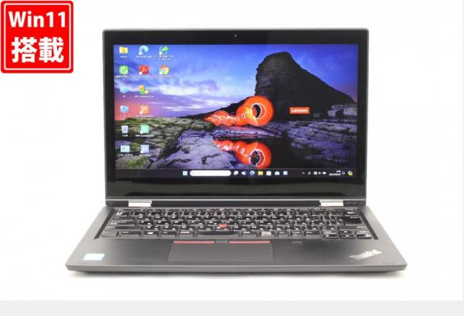 中古 フルHD タッチ 13.3型 Lenovo ThinkPad L380 YOGA Windows11 八世代 i5-8250U 8GB NVMe 256GB-SSD カメラ 無線 Office付 中古パソコン 管:1000w