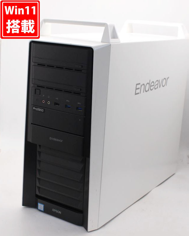 レインボー家電 / ゲーミングPC NVMe 新品512GB-SSD 良品 EPSON エプソン Endeavor Pro5900-M  Windows11 八世代 i7-8700K 32GB NVIDIA GeForce GTX1070 Office付 中古パソコン 管:1137h