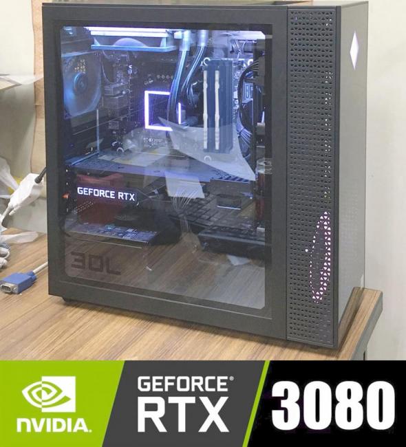 NVIDIA GeForce RTX 3080 搭載ゲーミングPC 中古美品 OMEN by HP 30L GT13-0826jp 水冷式 Windows11 8コア 第10世代 i7-10700K 32GB NVMe 1TB-SSD + 2TB-HDD Wi-Fi6 Office付 管:1203f