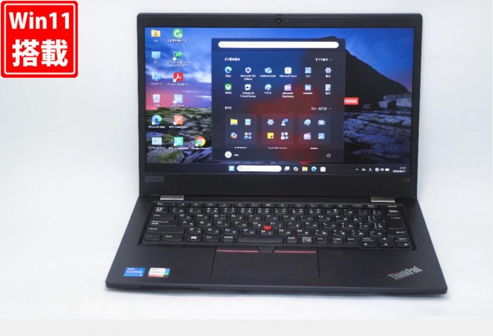 充放電回数16回 良品 フルHD 13.3型 Lenovo ThinkPad L13 Gen2 Windows11 第11世代 i5-1135G7 8GB NVMe 256GB-SSD カメラ 無線Wi-Fi6 Office付き 中古パソコン 管:1722v