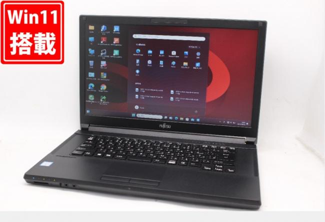 充放電回数32回  良品 15.6インチ Fujitsu LIFEBOOK A749B Windows11 八世代 i7-8665U 16GB 256GB-SSD 無線 Office付 中古パソコンWin11 税無 管:1030m