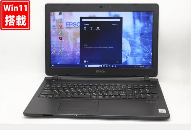中古 フルHD 15.6型 EPSON Endeavor NJ4400E-2 Windows11 第10世代 i5-10210U 8GB 256GB-SSD カメラ 無線Wi-Fi6 Office付き 中古パソコン 管:1601v