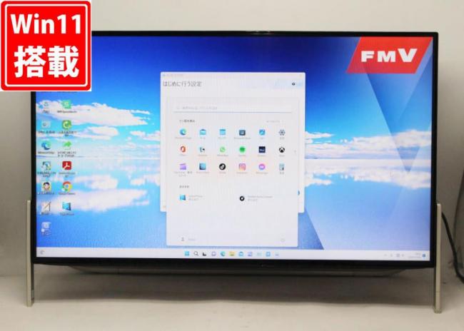 即日発送 中古美品 フルHD 23.8インチ液晶一体型地デジ Fujitsu ESPRIMO FH77D3(FMVF77D3B) Blu-ray Windows11 超高性能 九世代Core i7-9750H 16GB NVMe式新品512GB-SSD カメラ　:1837h
