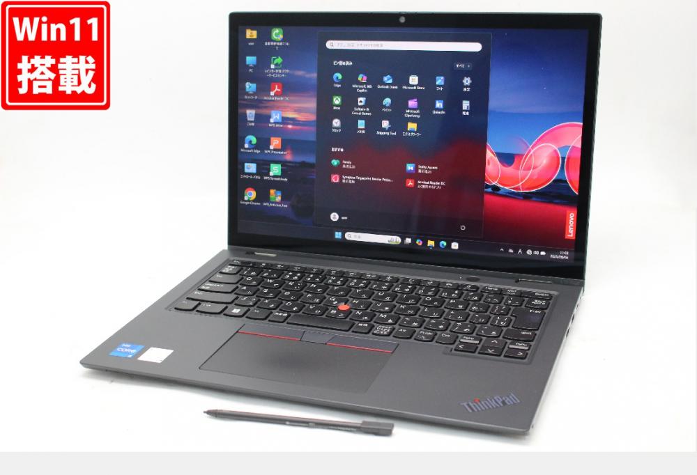 良品 フルHD対応WUXGA タッチ 13.3型 Lenovo ThinkPad L13 Yoga Gen4 Windows11 10コア 第13世代 i5-1335U 16GB NVMe 256GB-SSD カメラ LTE 無線Wi-Fi6 Office付き 中古パソコン 管:1176w