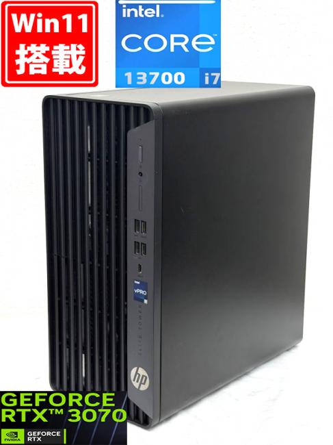 ゲーミングPC 中古美品 HP Elite Tower 800 G9 Desktop PC Windows11 16コア 第13世代 i7-13700 32GB NVMe 512GB-SSD + 500GB-HDD NVIDIA GeForce RTX 3070 Office付き 管:1546h