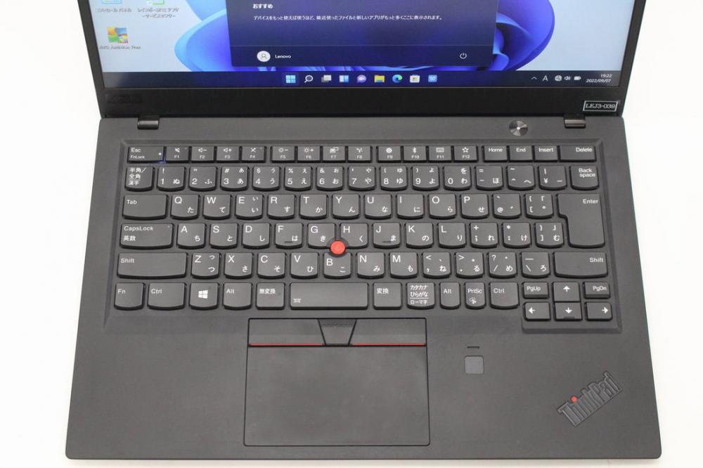  中古美品 フルHD 14型 Lenovo ThinkPad X1 (2018年) Type-20KG Windows11 八世代 i7-8550u 8GB 256GB-SSD カメラ 無線 Office付 中古パソコン