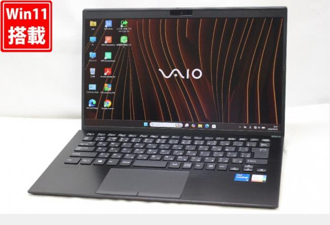 良品 フルHD 14型 VAIO ProPk VJPK218 Windows11 第11世代 i5-1135G7 8GB NVMe 256GB-SSD カメラ 無線Wi-Fi6 Office付き 中古パソコン 管:1039w