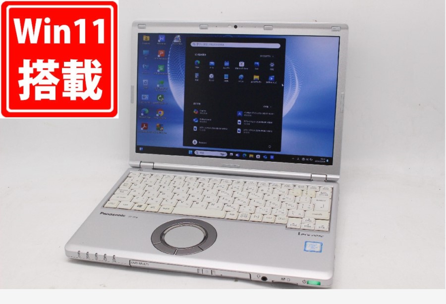 中古 フルHD 12.1型 Panasonic CF-SZ6RFQVS Windows11 七世代 i5-7300u 8GB 256GB-SSD カメラ LTE 無線 Office付 中古パソコン 管:1500m