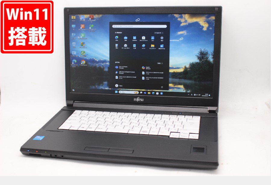 新品256GB-SSD 美品 フルHD 15.6型 Fujitsu LIFEBOOK A7511G Windows11 11世代 i5-1145G7 8GB Office付 中古パソコン 税無 管:1329m