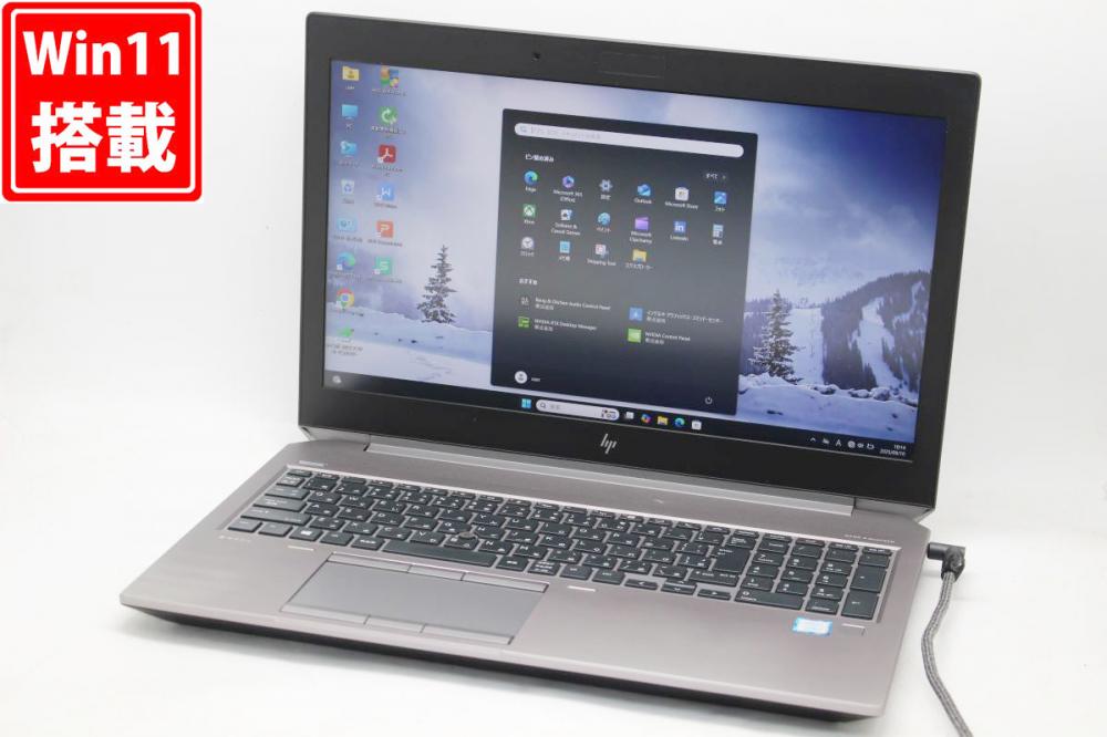 訳有 フルHD 15.6型 HP ZBOOK 15 G5 Mobile Workstation Windows11 第8世代 i7-8750H 16GB NVMe 512GB-SSD NVIDIA Quadro P1000 無線Wi-Fi6 Office付き 中古パソコン 管:1114h