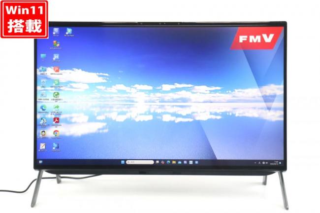 中古 フルHD 23.8型液晶一体型地デジ Fujitsu ESPRIMO FH77G3(FMVF77G3B) Blu-ray Windows11 第11世代 i7-1165G7 16GB NVMe 256GB-SSD + 1TB-HDD カメラ 無線 Office付き 中古パソコン 管:1803h