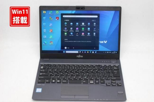 中古美品 フルHD タッチ 13.3型 Fujitsu LIFEBOOK U938S Windows11 第8世代 i5-8350u 8GB 128GB-SSD カメラ 無線 Office付き 中古パソコン 管:1804s