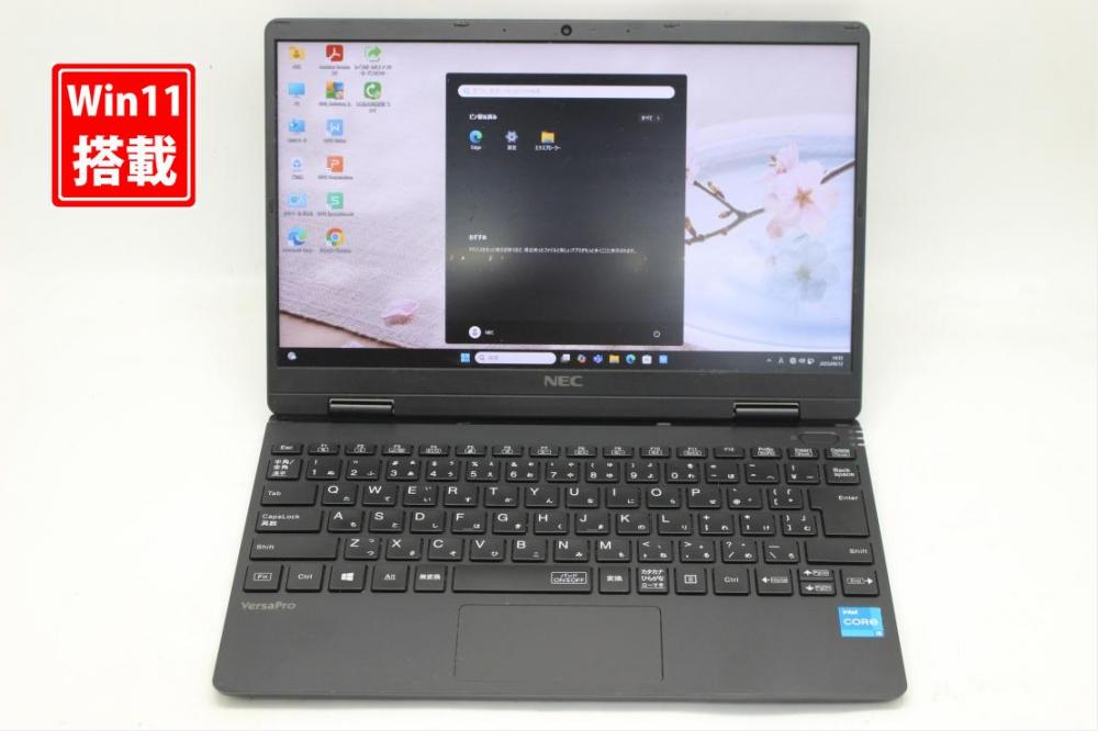 中古 フルHD対応WUXGA 12.5型 NEC VersaPro VKT40C-9 Windows11 第11世代 i5-1130g7 8GB NVMe 512GB-SSD カメラ 無線 Office付き 中古パソコン 管:1410s