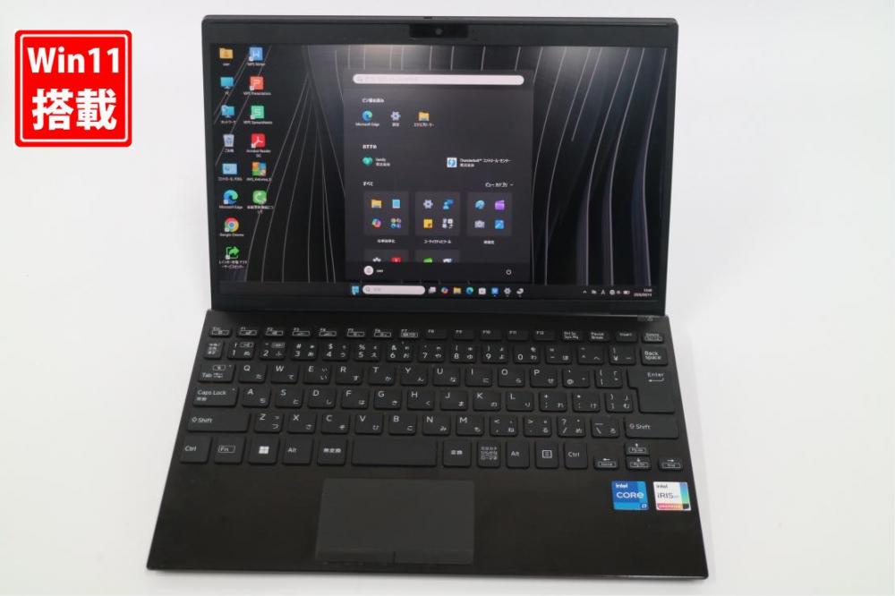 良品 フルHD 12.5型 SONY Pro PJ VJPJ218 Windows11 第11世代 i7-1165G7 16GB NVMe 512GB-SSD カメラ LTE 無線Wi-Fi6 Office付き 中古パソコン 管:1630s