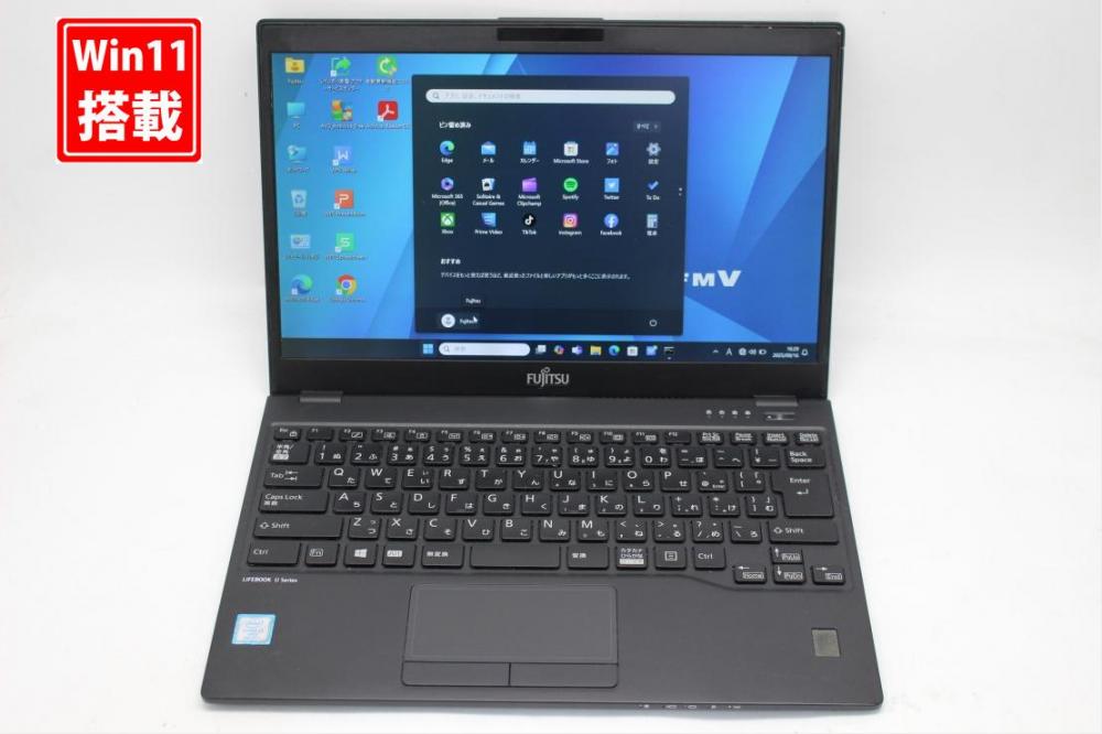 中古良品 フルHD 13.3型 Fujitsu LIFEBOOK U939A Windows11 第8世代 i5-8365u 8GB 256GB-SSD LTE 無線 Office付き 中古パソコン 管:1610s