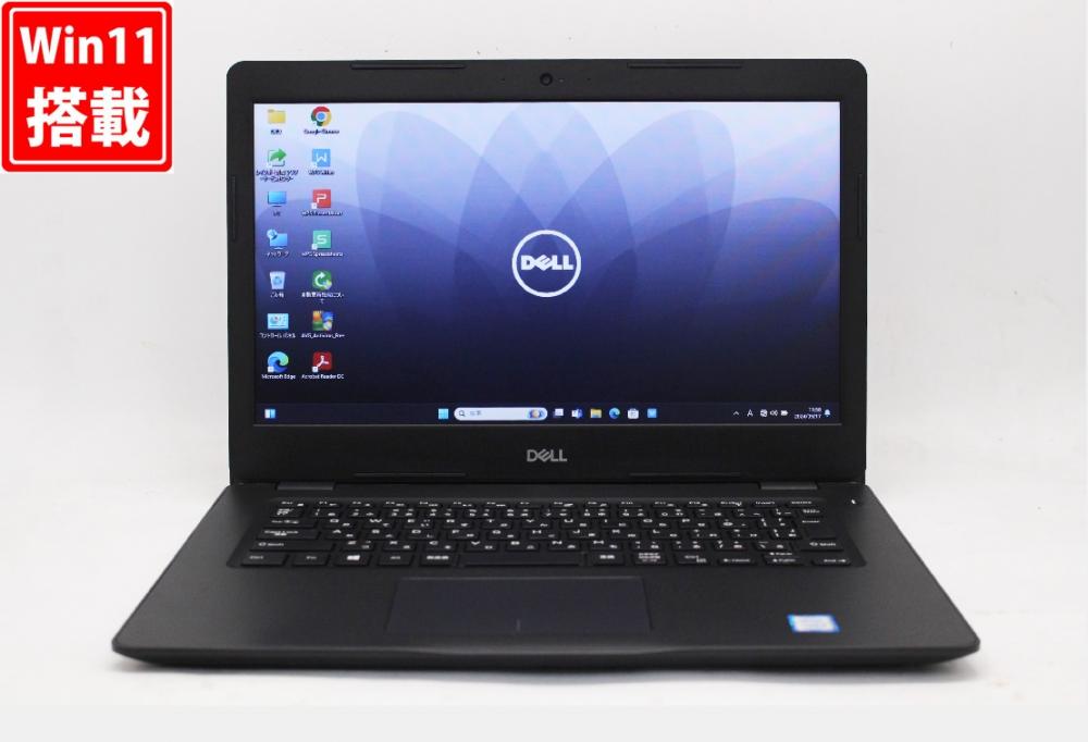 美品 14型 DELL Latitude 3490 Windows11 八世代 i5-8250U 8GB 256GB-SSD + 500GB-HDD カメラ 無線 Office付 中古パソコン  管:1700w