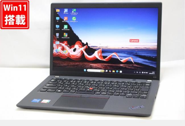 良品 フルHD対応WUXGA 13.3型 Lenovo ThinkPad X13 Gen2 Windows11 第11世代 i5-1135G7 8GB NVMe 256GB-SSD 無線Wi-Fi6 Office付き 中古パソコン 管:1440w