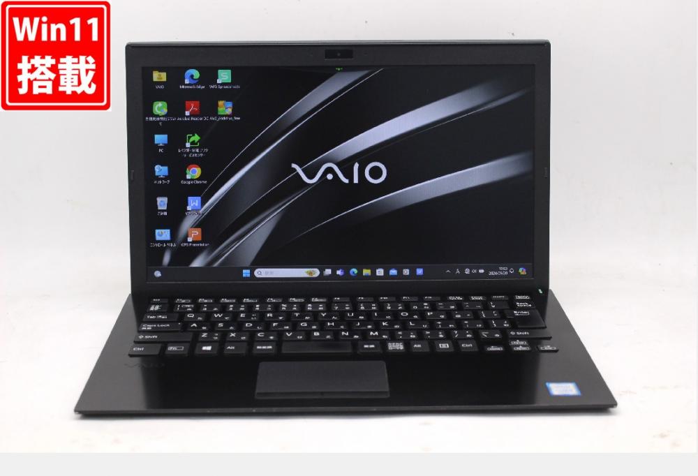 レインボー家電 / 良品 フルHD 13.3型 SONY VAIO VJPG11C11N Windows11 八世代 i5-8250U 8GB  256GB-SSD カメラ 無線 Office付 中古パソコン 税無 管:1100w