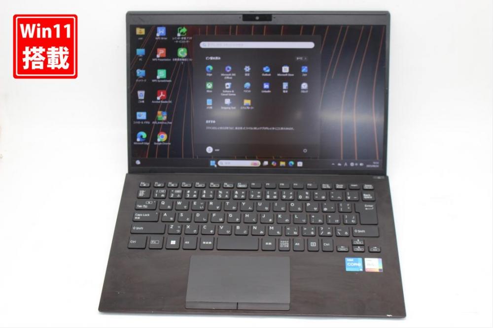 良品 フルHD 14型 SONY VJPK211 VJPK211 Windows11 第11世代 i5-1135g7 16GB NVMe 256GB-SSD カメラ 無線Wi-Fi6 Office付き 中古パソコン 管:1504s