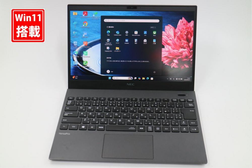 中古 フルHD 13.3型 NEC VersaPro VKV18G-9 Windows11 第10世代 i7-10510u 16GB NVMe 256GB-SSD カメラ 無線Wi-Fi6 Office付き 中古パソコン 管:1504s