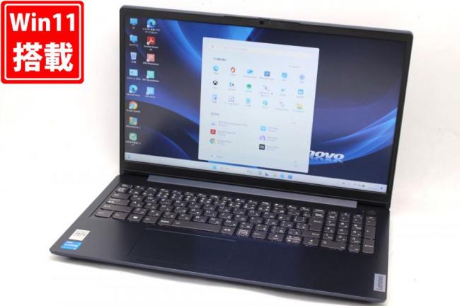 NVMe 新品512GB-SSD 中古美品 フルHD 15.6型 Lenovo IdeaPad 3 15IAU7 Type-82RK Windows11 10コア 第12世代 i5-1235U 8GB カメラ 無線Wi-Fi6 Office付 中古パソコン 管:1004h