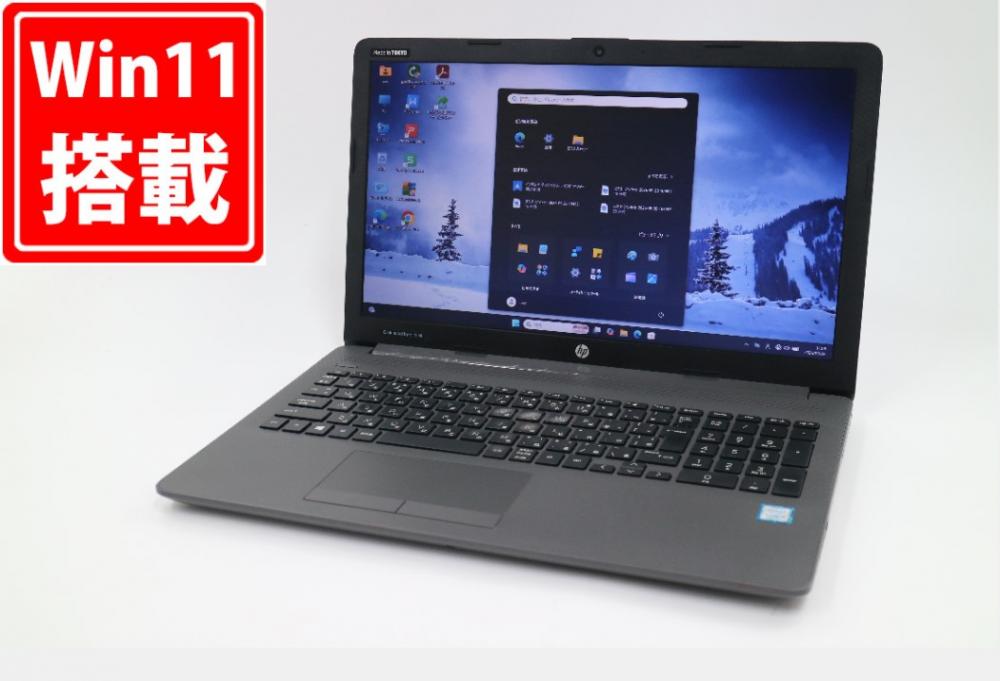 良品 フルHD 15.6型 HP Notebook 250G7 Windows11 第8世代 i5-8265U 8GB NVMe 256GB-SSD カメラ 無線 Office付き 中古パソコン 管:1111m