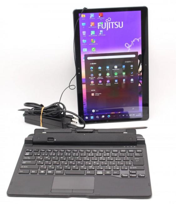 良品 フルHD タッチ 13.3型 Fujitsu ARROWS Tab Q738SB Windows11 八世代 i5-8350U 8GB 256GB-SSD カメラ 無線 Office付 中古パソコン 税無