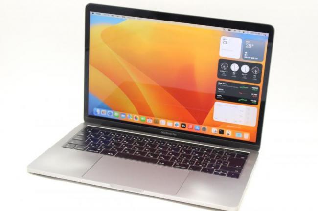 中古 2K対応 13.3型 Apple MacBook Pro A1706 Mid-2017 TouchBar グレー macOS Ventura(正規Win11追加可) 七世代 i5-7267u 16GB NVMe 512GB-SSD カメラ 無線 中古パソコン