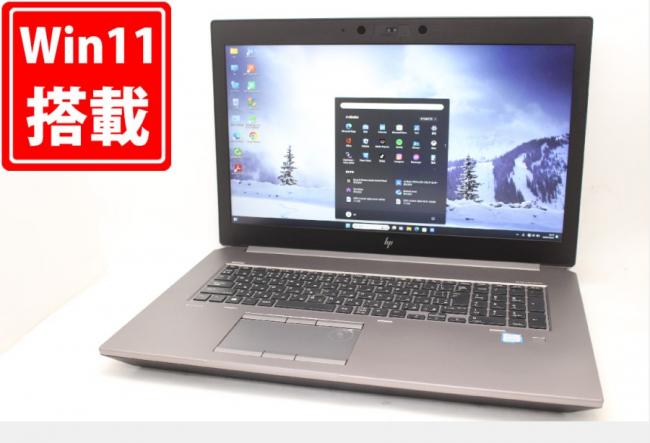 NVMe 新品512GB-SSD 中古 フルHD 17.3型 HP MobileWorkstation ZBOOK17 G5 Blu-ray Windows11 八世代 i7-8750H 16GB NVIDIA Quadro P1000 カメラ 無線 Office付 中古パソコン 管:1520m