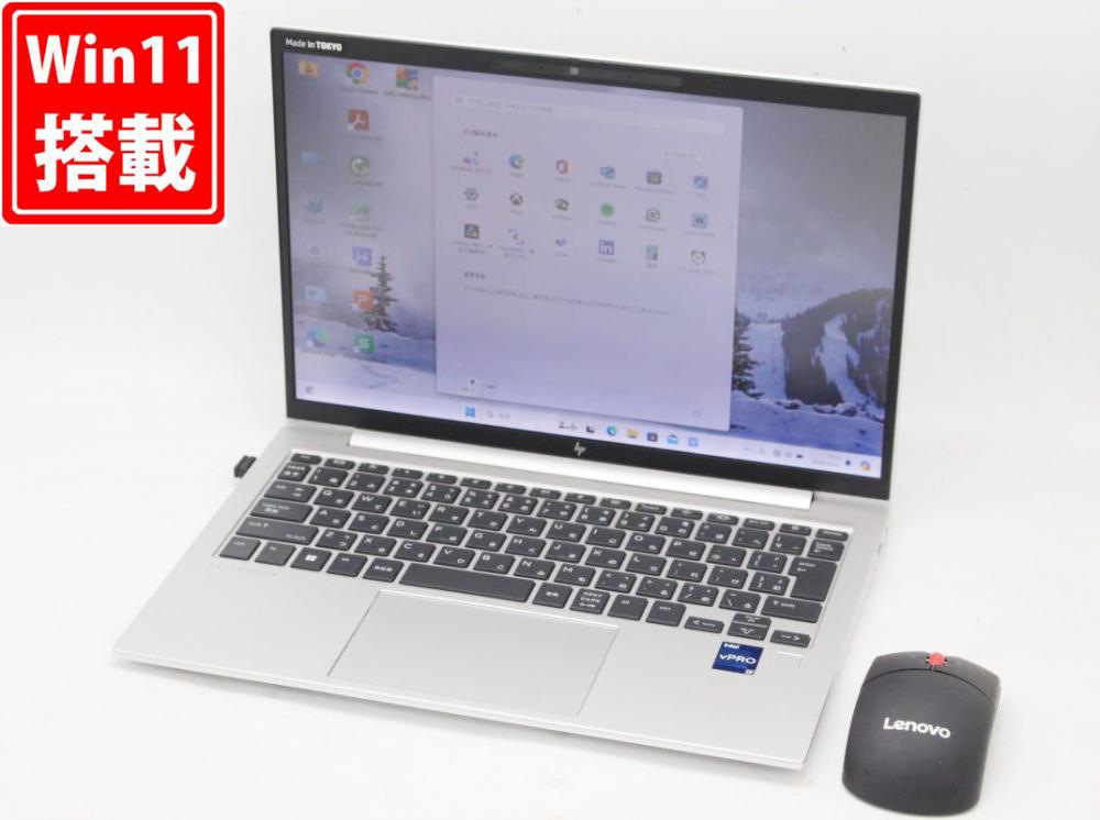 訳有 フルHD 13.3型 HP EliteBook 830 G9 Windows11 10コア 第12世代 i7-1265U 16GB NVMe 512GB-SSD カメラ 無線Wi-Fi6 Office付 中古パソコン 管:1656h