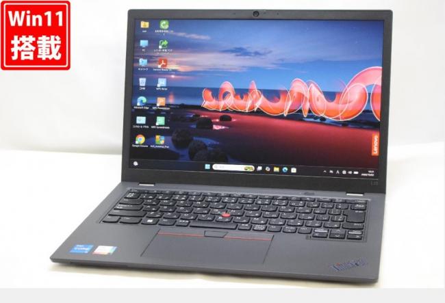 中古 フルHD対応WUXGA 13.3型 Lenovo ThinkPad L13 Gen4 Windows11 10コア 第13世代 i5-1335U 16GB NVMe 256GB-SSD カメラ 無線Wi-Fi6 Office付き 中古パソコン 管:1059w