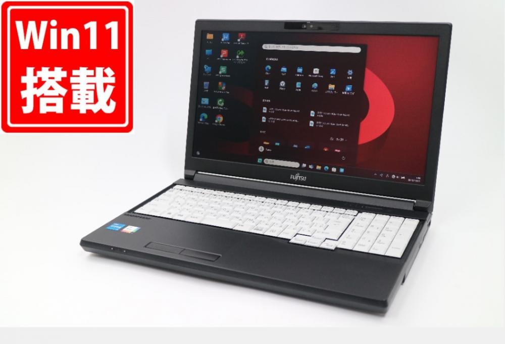 使用1128時間 中古美品 15.6型 Fujitsu LIFEBOOK A5513R Windows11 10コア 第13世代 i5-1345U 16GB NVMe 512GB-SSD カメラ 無線Wi-Fi6 Office付き 中古パソコン 管:1429m