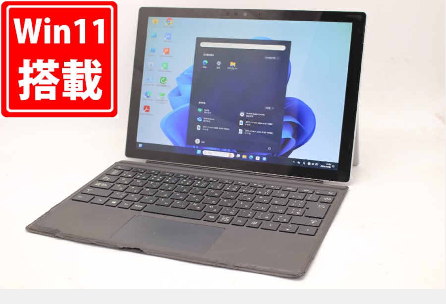 中古 2K対応 タッチ 12.3型 Microsoft Surface Pro6 Model.1796 Windows11 八世代 i5-8350u 8GB NVMe 128GB-SSD カメラ 無線 Office付 中古パソコン 管:1429m