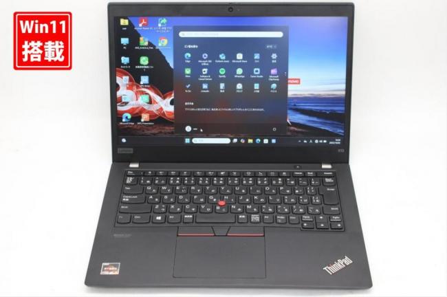 中古美品 フルHD 13.3型 Lenovo ThinkPad X13 Gen1 Windows11 AMD Ryzen 5-PRO 4650u 8GB NVMe 256GB-SSD カメラ 無線Wi-Fi6 Office付き 中古パソコン 管:1612s