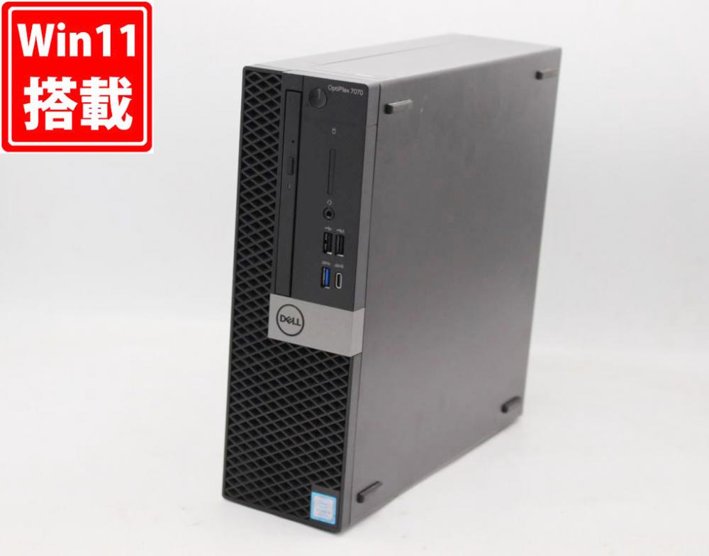 中古美品 DELL OptiPlex 7070 SFF Windows11 8コア 九世代 i9-9900 16GB NVMe 512GB-SSD + 500GB-HDD Office付 中古パソコン 管:1738h