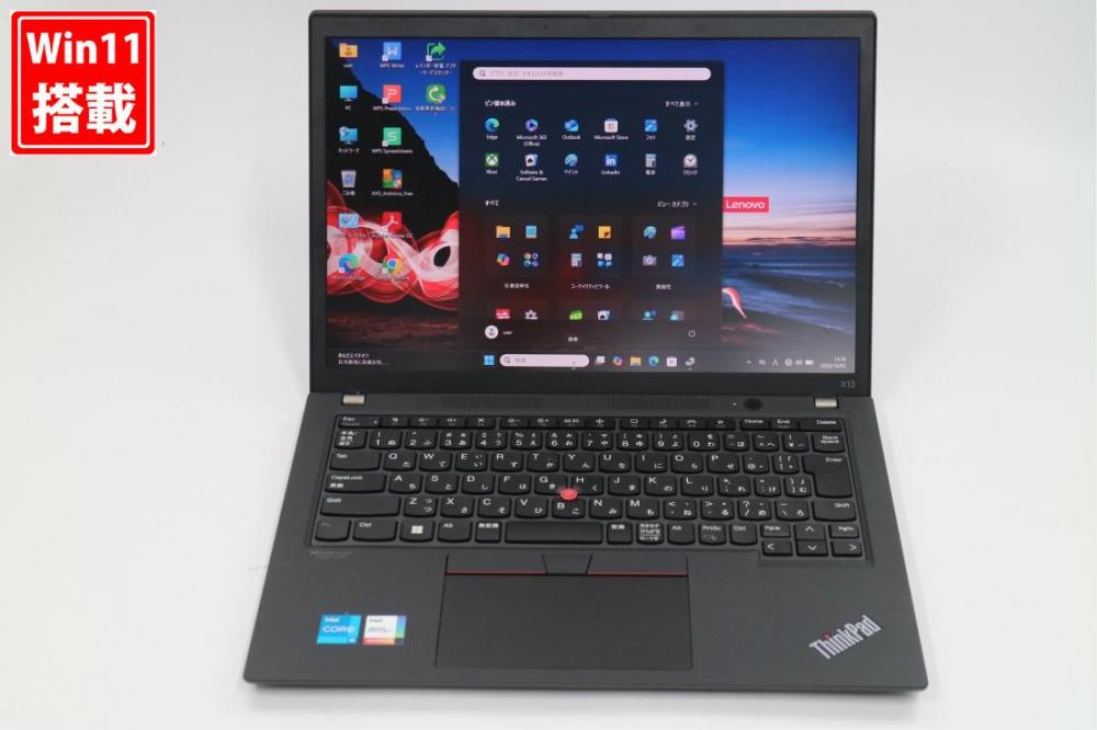 良品 フルHD対応WUXGA 13.3型 Lenovo ThinkPad X13 Gen2 Windows11 第11世代 i5-1135G7 8GB NVMe 256GB-SSD 無線Wi-Fi6 Office付き 中古パソコン 管:1316s